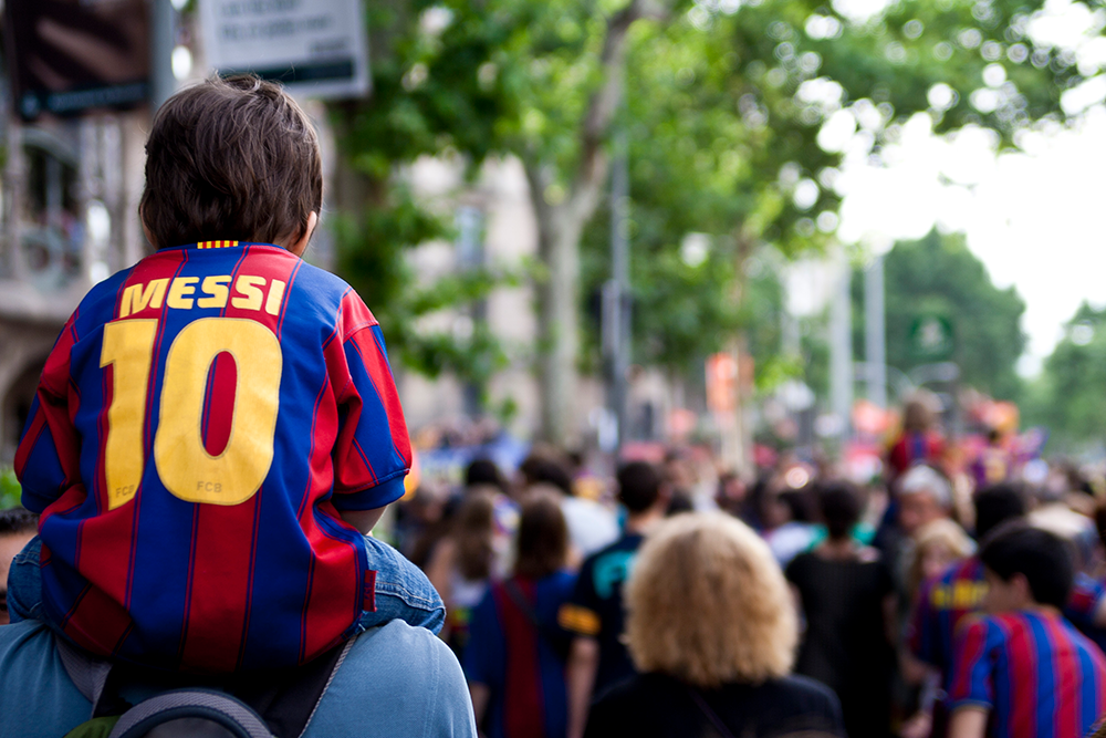 Populariteit voetballer Lionel Messi Populariteit voetballer Lionel Messi